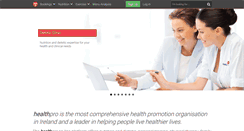Desktop Screenshot of healthpro.ie