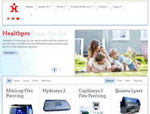 Tablet Screenshot of healthpro.com.hk